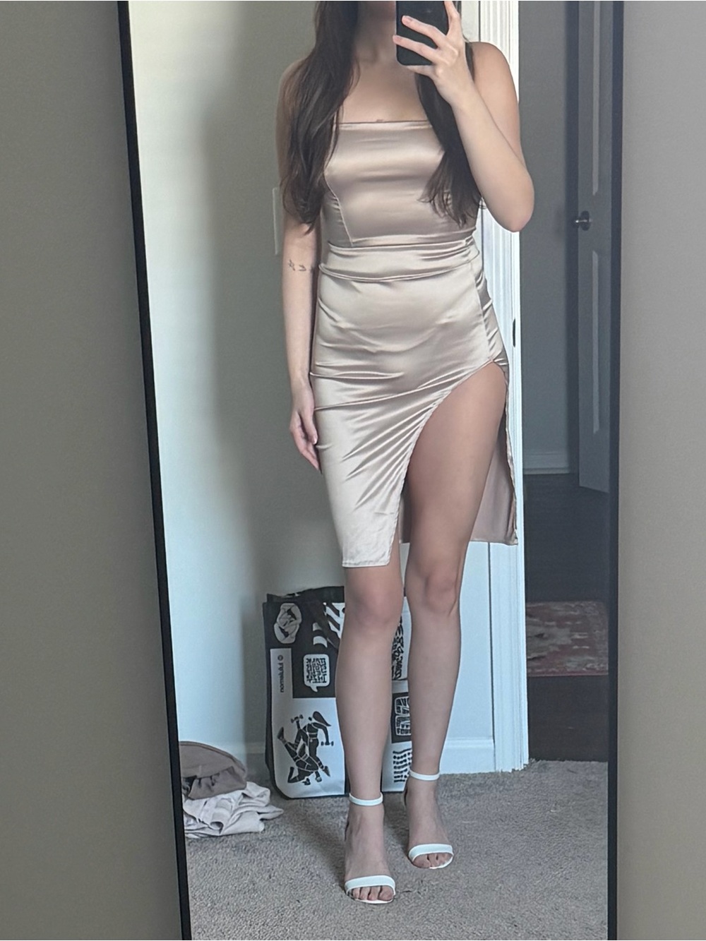 Fashion Nova Crop Top and Mini Skirt Set